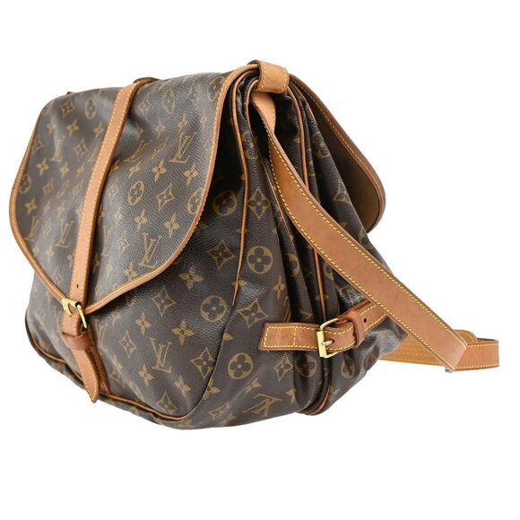 LOUIS VUITTON Saumur 35 Shoulder Bag Monogram Leather BN France M42254 85EE965 - Picture 2 of 16